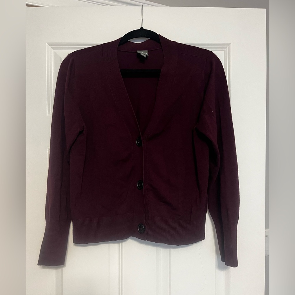 Worthington Women's Rich Purple Cardigan Blazer